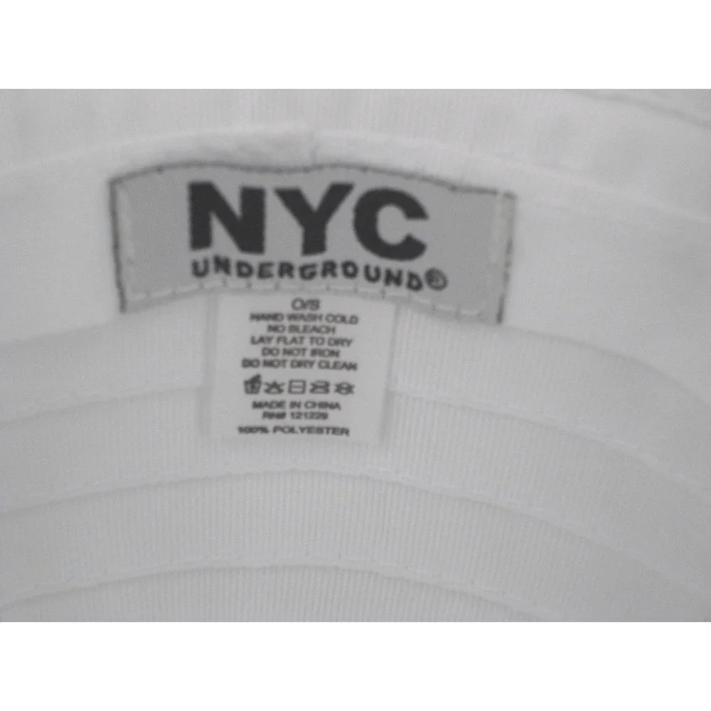 NYC Underground Womens White Floppy Sun Hat Wide Brim Beach Summer Travel OS